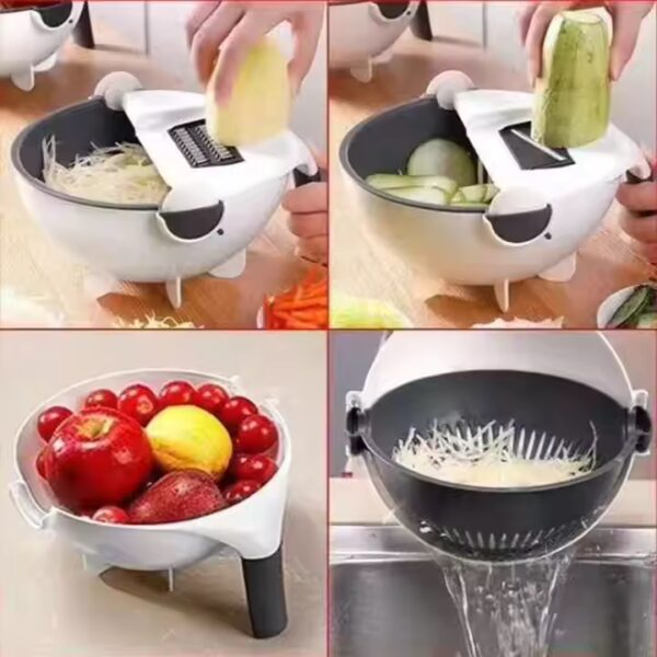 13 in 1 Vegetable Cutter with Drain Busket